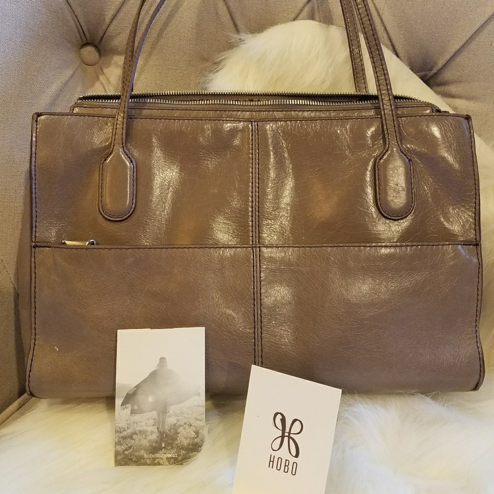 HOBO International Leather Bag Taupe